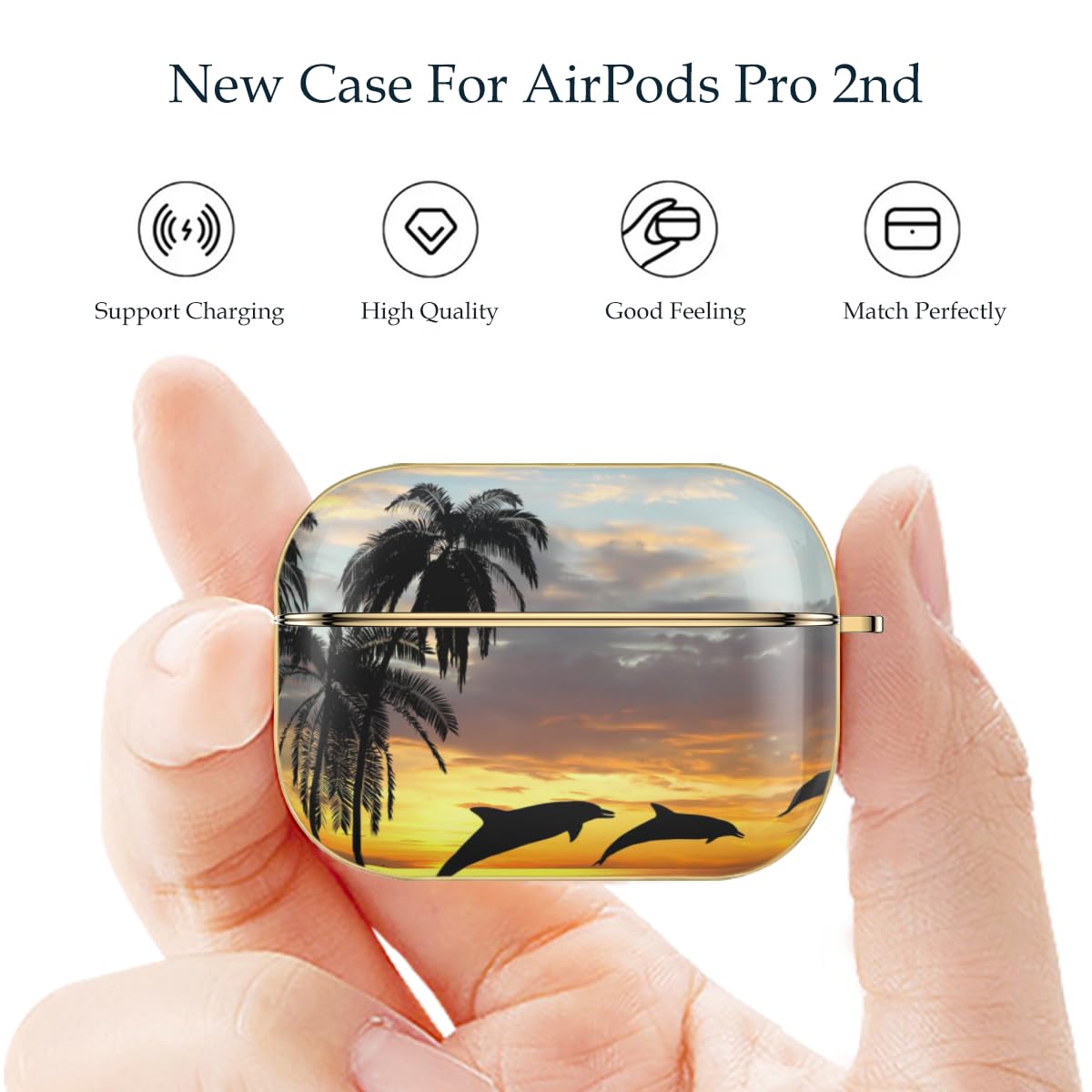 Amazon.co.jp: AirPods Pro2ケース ハワイ 海 空 イルカ AirPods Pro第